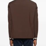Giacca-camicia con tasche in marrone Grayed - uomo 