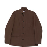 Giacca-camicia con tasche in marrone Grayed - uomo 