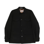 Giacca-camicia con bottoni in nero Grayed - uomo 