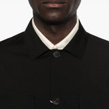 Giacca-camicia con bottoni in nero Grayed - uomo 