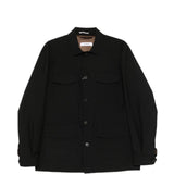 Giacca-camicia con bottoni in nero Grayed - uomo 