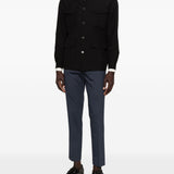 Giacca-camicia con bottoni in nero Grayed - uomo 