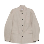 Giacca-camicia con bottoni in beige Grayed - uomo 