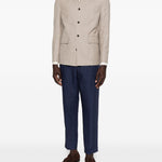 Giacca-camicia con bottoni in beige Grayed - uomo 