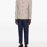 Giacca-camicia con bottoni in beige Grayed - uomo 