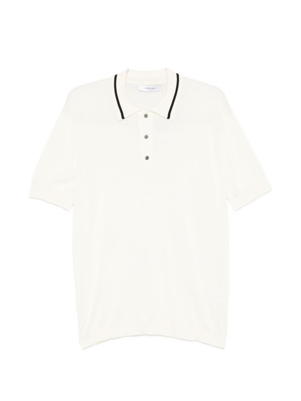 Polo con bottoni in bianco Grayed - uomo 