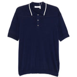 Polo a maniche corte in blu Grayed - uomo 