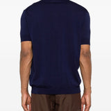 Polo a maniche corte in blu Grayed - uomo 