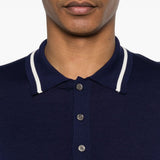 Polo a maniche corte in blu Grayed - uomo 