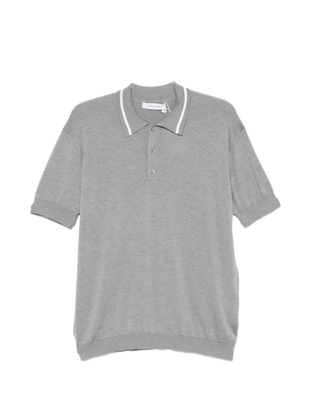 Polo a maniche corte in grigio Grayed - uomo 