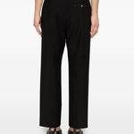 Pantaloni a pieghe albert in nero Grayed - uomo 