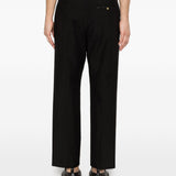 Pantaloni a pieghe albert in nero Grayed - uomo 