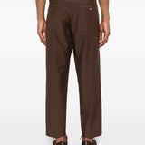 pantaloni diky in marrone grayed - uomo 