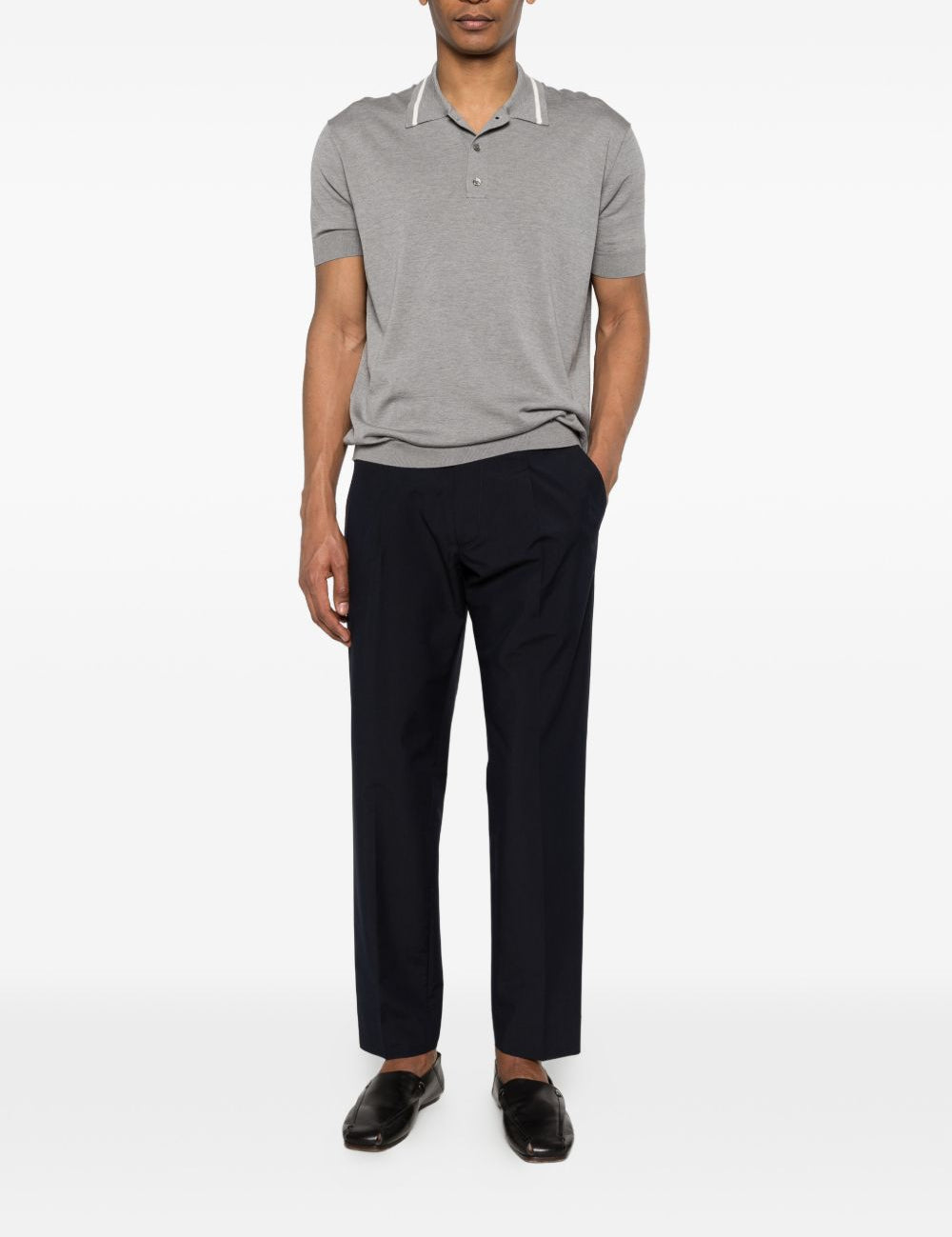 pantaloni donald in blu grayed - uomo 