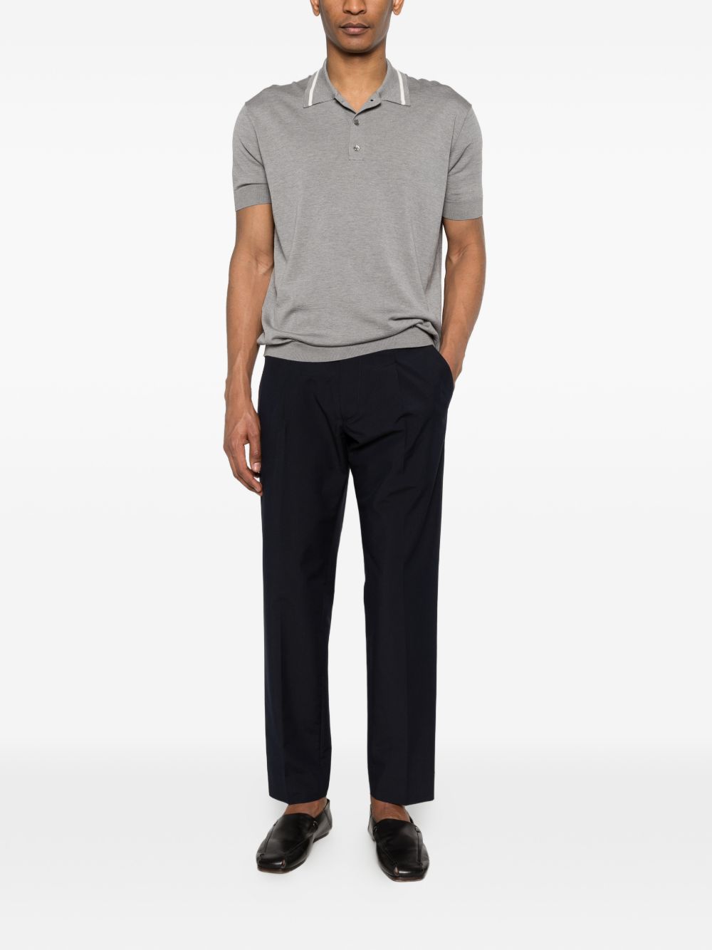 pantaloni donald in blu grayed - uomo 
