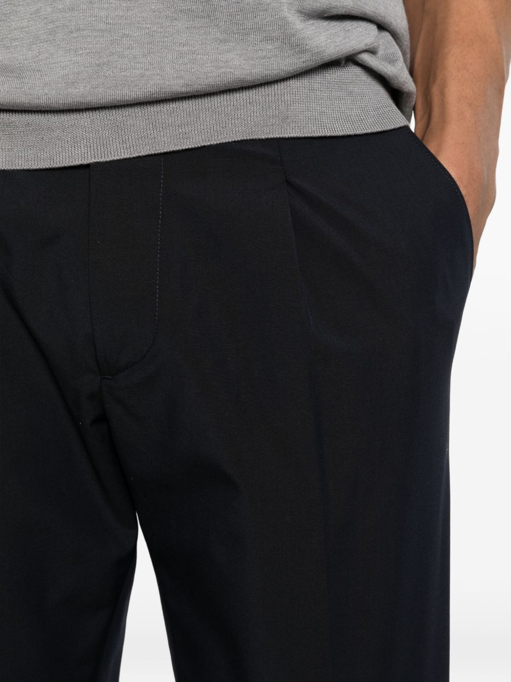 pantaloni donald in blu grayed - uomo 