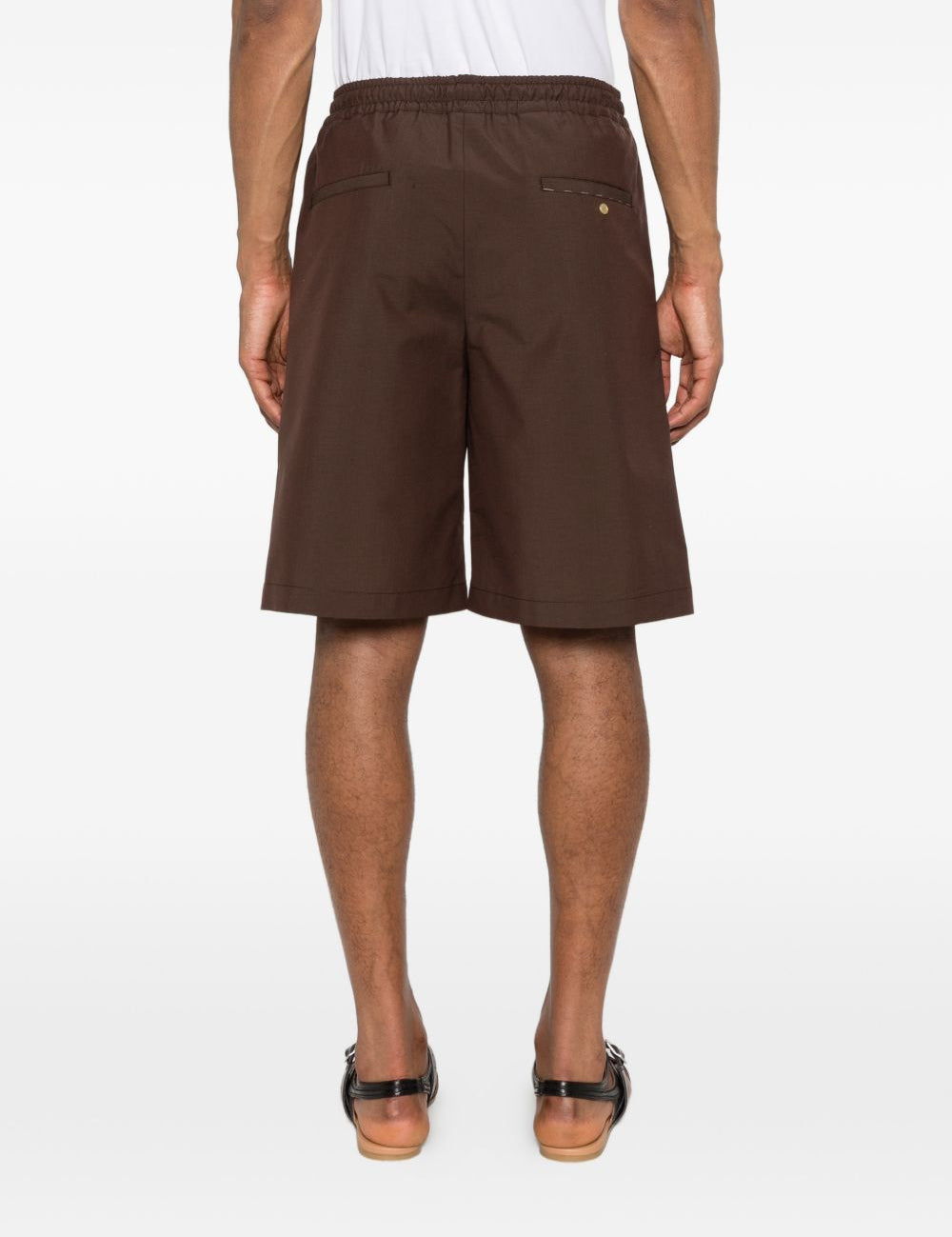 Shorts con coulisse in marrone Grayed - uomo 
