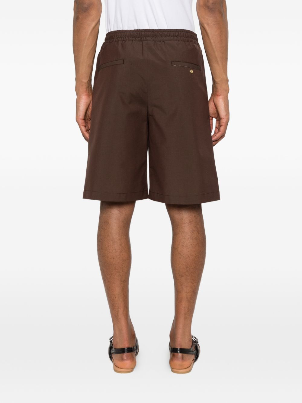 Shorts con coulisse in marrone Grayed - uomo 