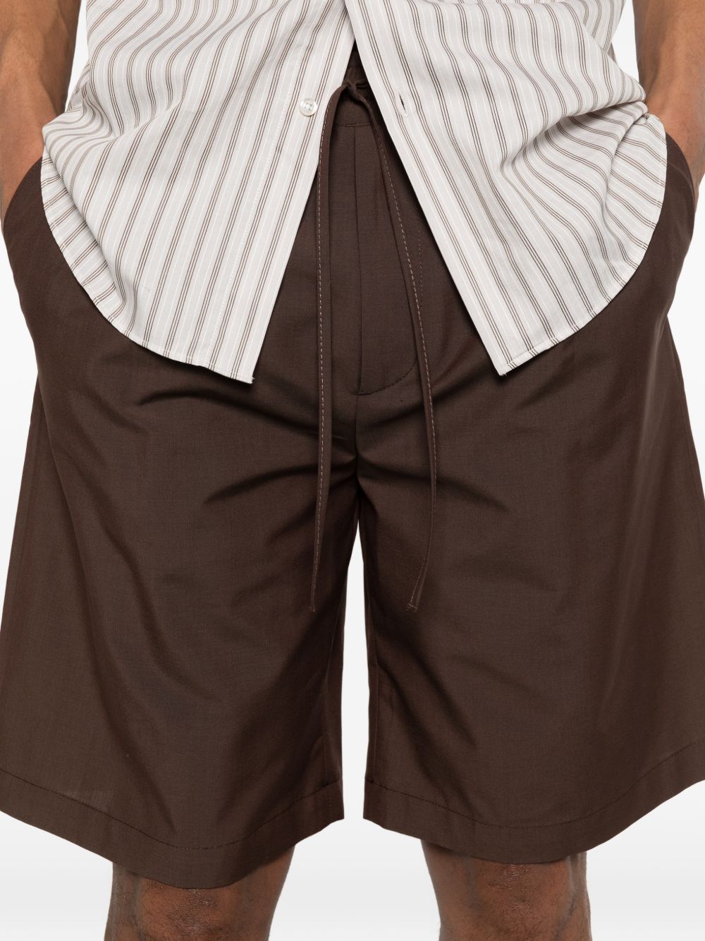 Shorts con coulisse in marrone Grayed - uomo 