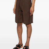 Shorts con coulisse in marrone Grayed - uomo 