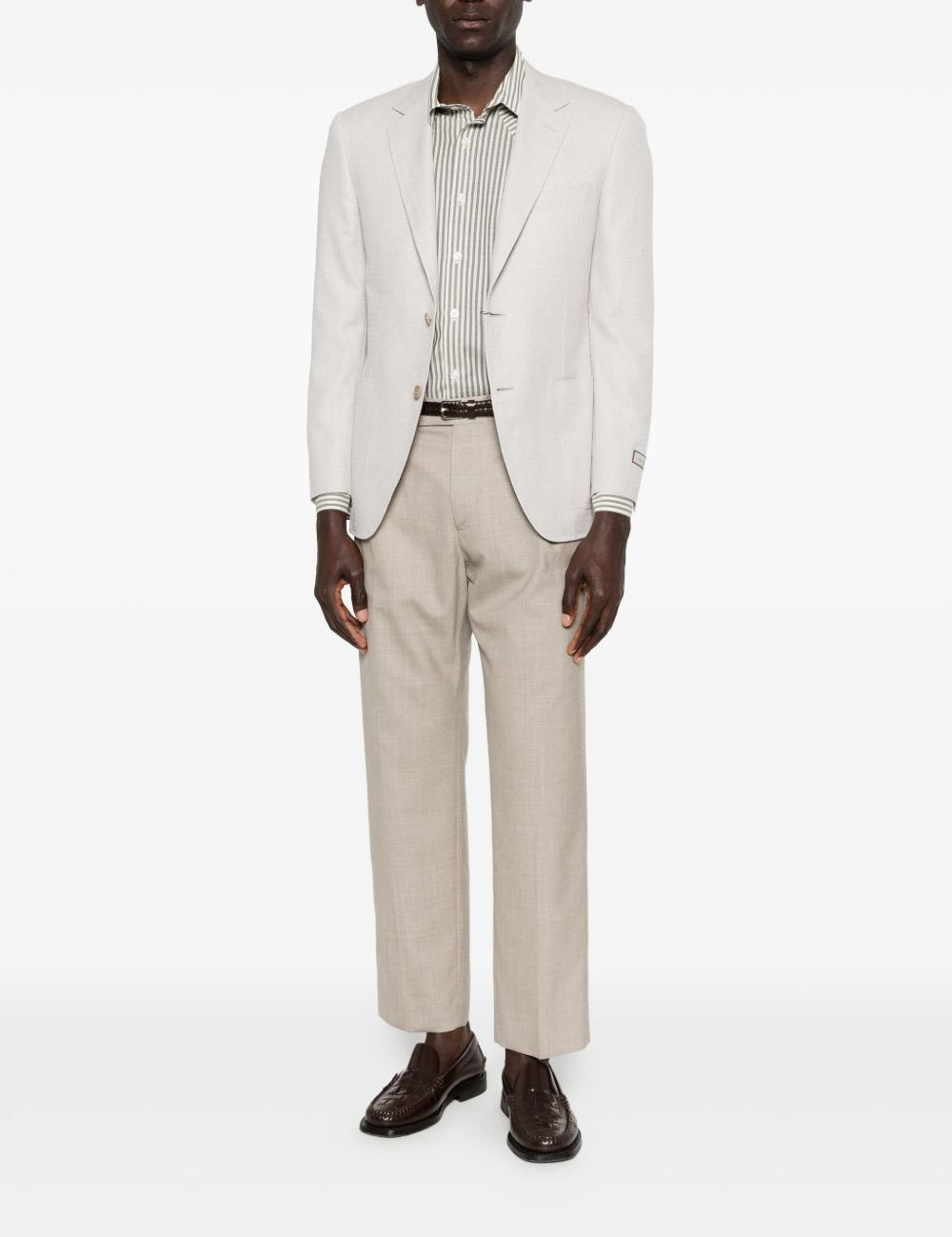 Pantaloni a pieghe Albert in beige Grayed - uomo 