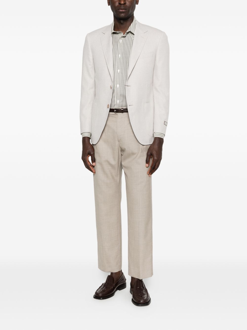 Pantaloni a pieghe Albert in beige Grayed - uomo 