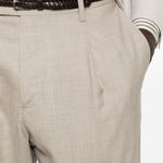 Pantaloni a pieghe Albert in beige Grayed - uomo 
