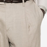 Pantaloni a pieghe Albert in beige Grayed - uomo 
