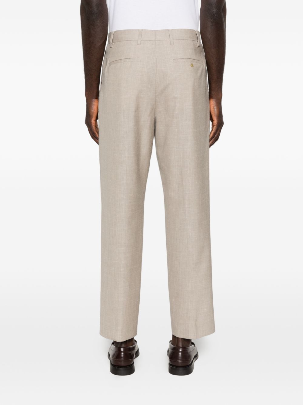 Pantaloni a pieghe Albert in beige Grayed - uomo 