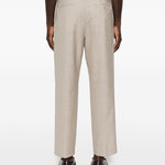 Pantaloni a pieghe Albert in beige Grayed - uomo 