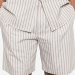 Pantaloncini a righe in beige Grayed - uomo 