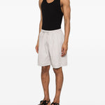 Pantaloncini a righe in beige Grayed - uomo 