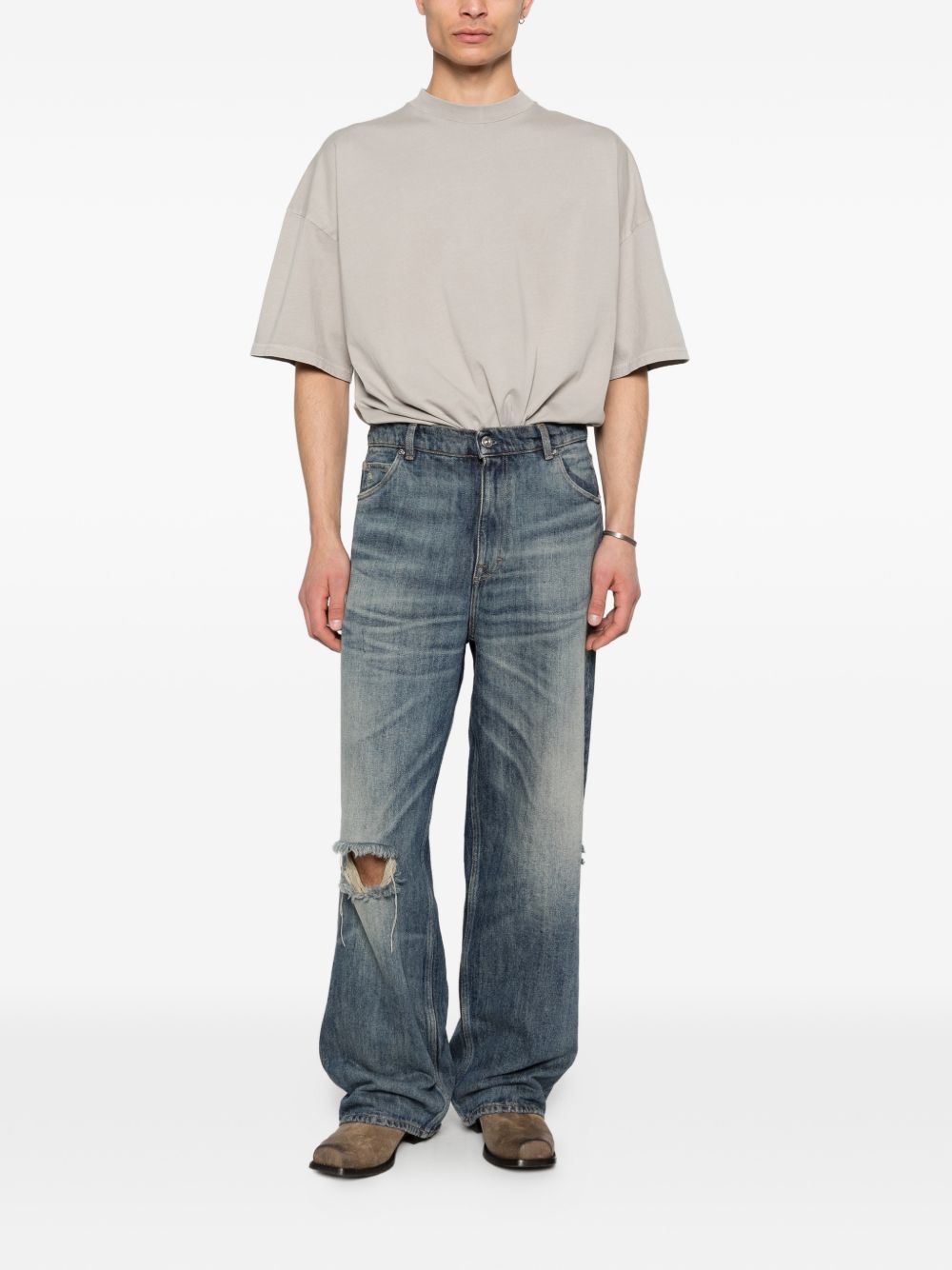 T-shirt Girocollo Virgil in grigio Haikure - uomo 