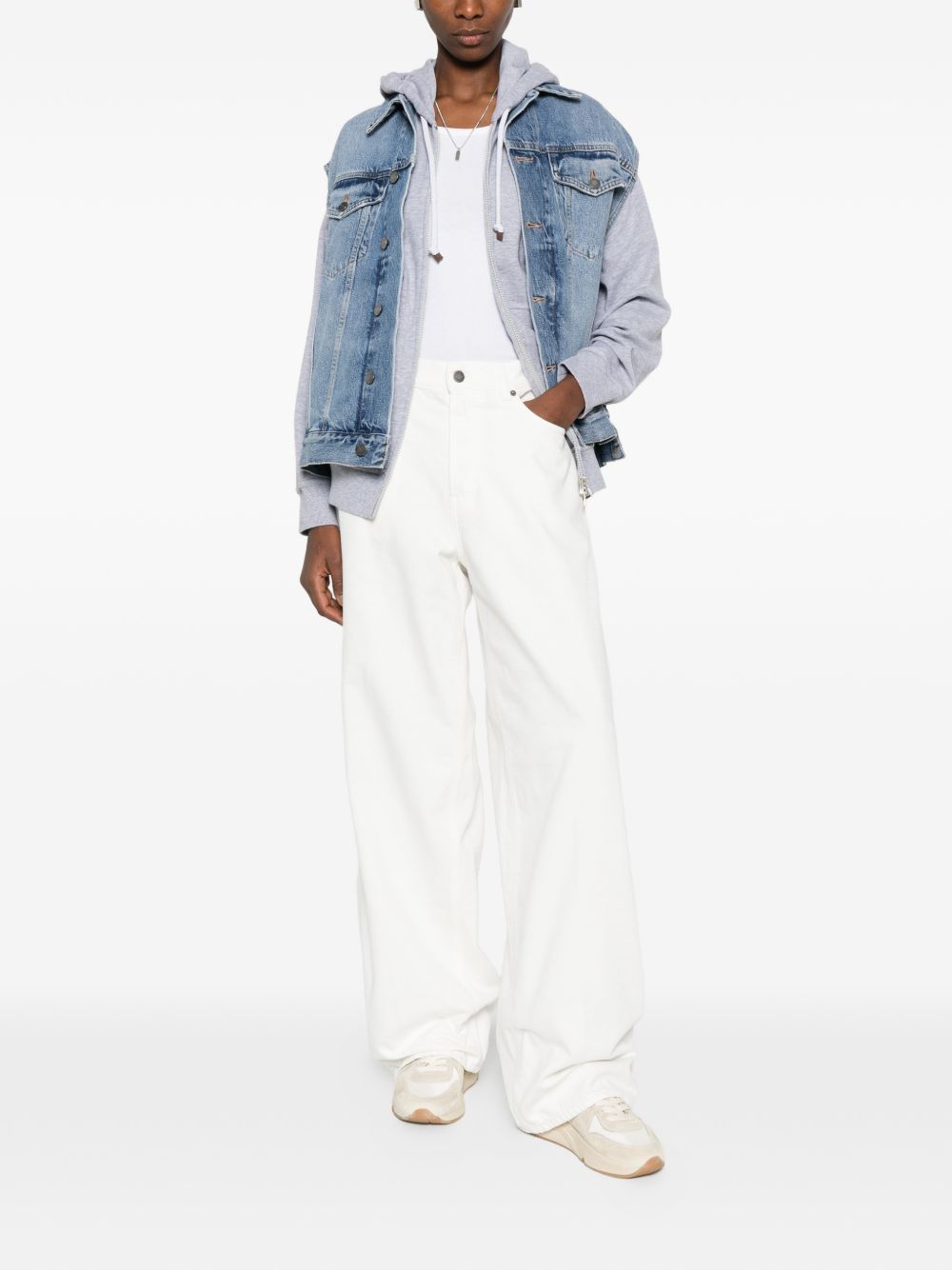 Jeans con design a cinque tasche in bianco Haikure - donna 