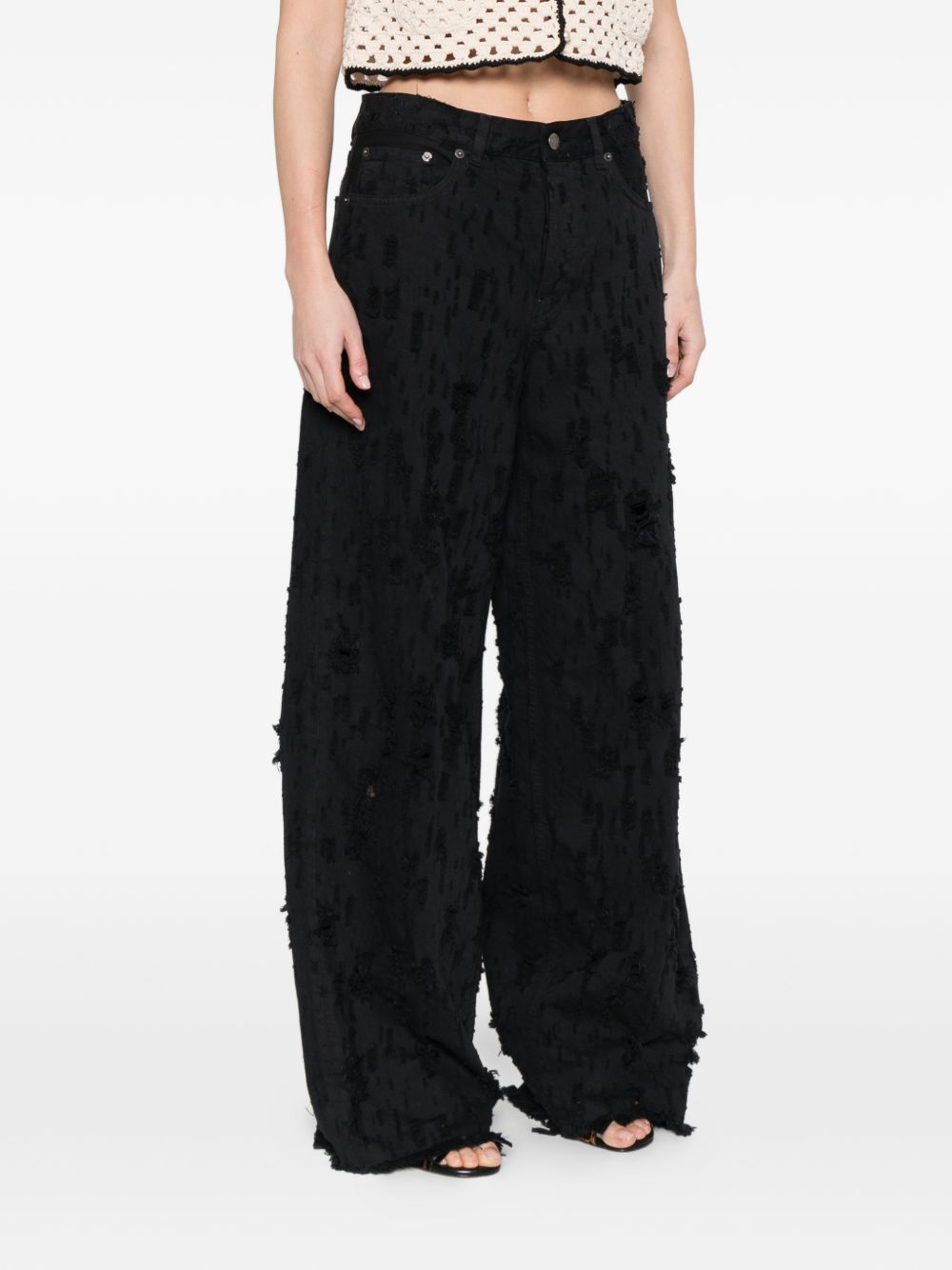 Jeans Bethany Bull con effetto vissuto in nero Haikure - donna 