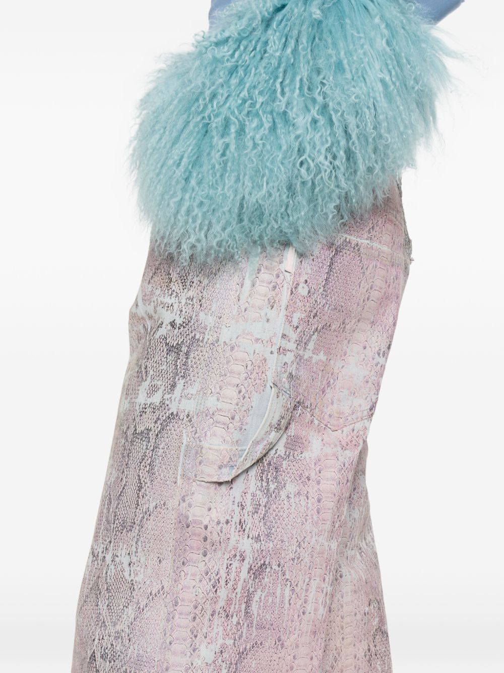 Jeans con stampa in blu e rosa Haikure - donna 