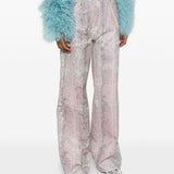 Jeans con stampa in blu e rosa Haikure - donna 