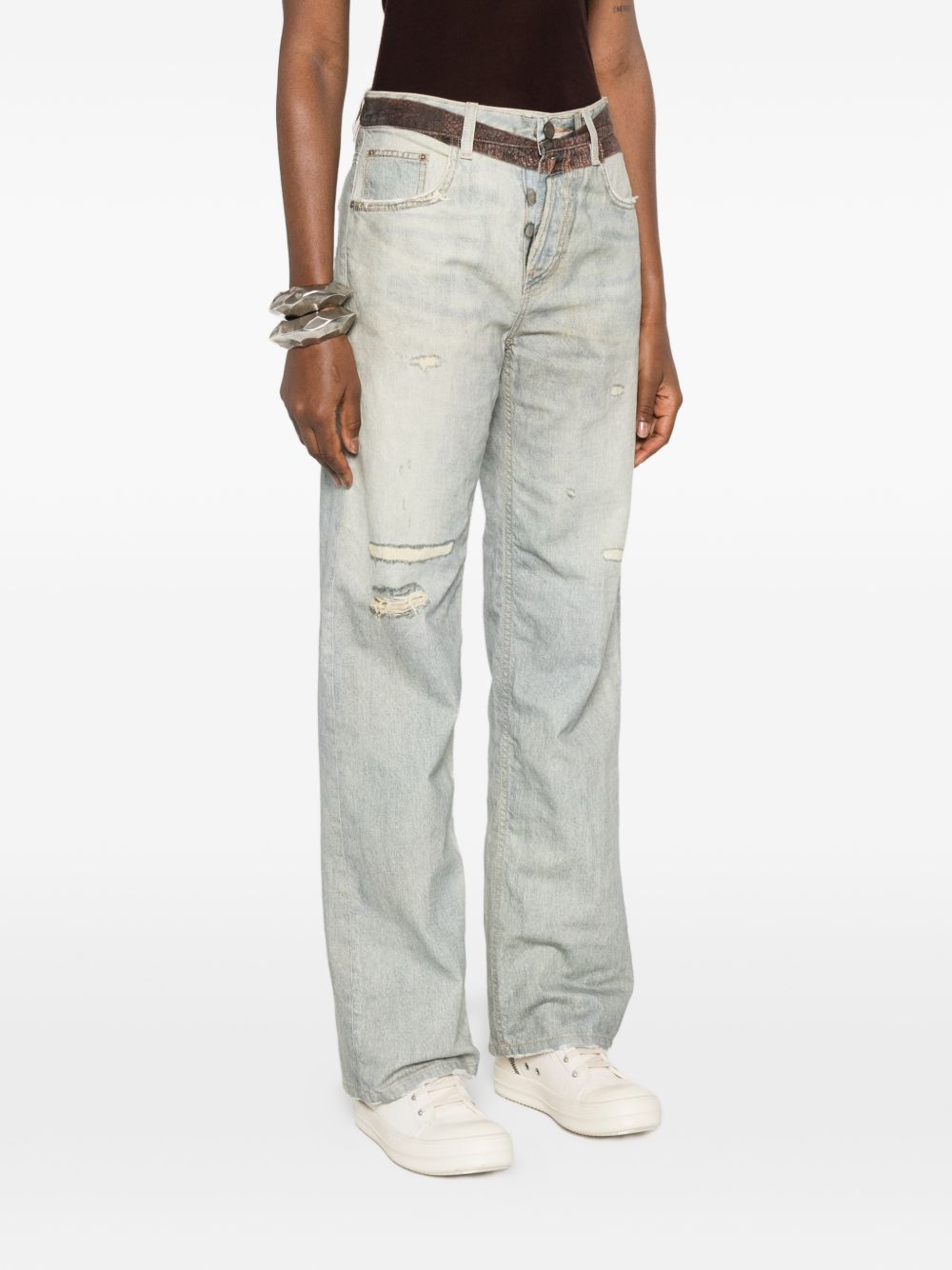 Pantaloni con cintura stampata Bonnie in blu Haikure - donna 