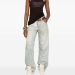 Pantaloni con cintura stampata Bonnie in blu Haikure - donna 