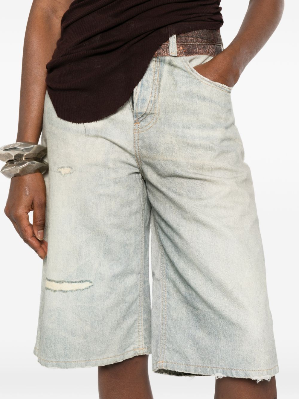 Shorts con stampa in blu Haikure - donna 