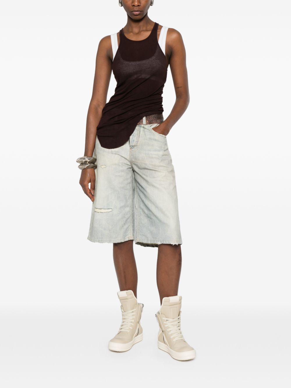 Shorts con stampa in blu Haikure - donna 