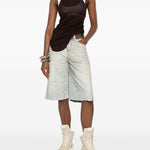 Shorts con stampa in blu Haikure - donna 
