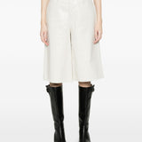 Pantaloncini con tasche in bianco opaco 