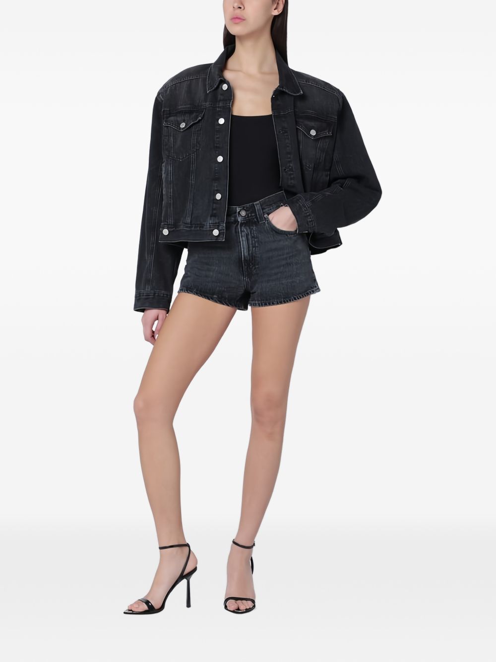 Shorts denim in nero Haikure - donna 