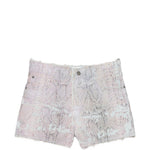 Pantaloncini in denim brit snake in blu e rosa Haikure - donna 