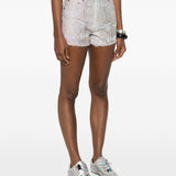 Pantaloncini in denim brit snake in blu e rosa Haikure - donna 