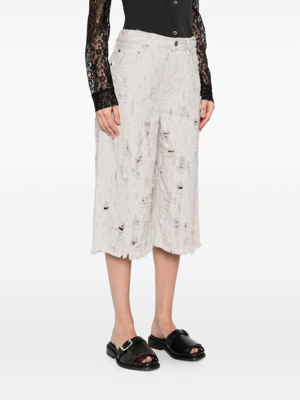 Shotrs strappati Beck Bull Destroy in beige Haikure - donna 