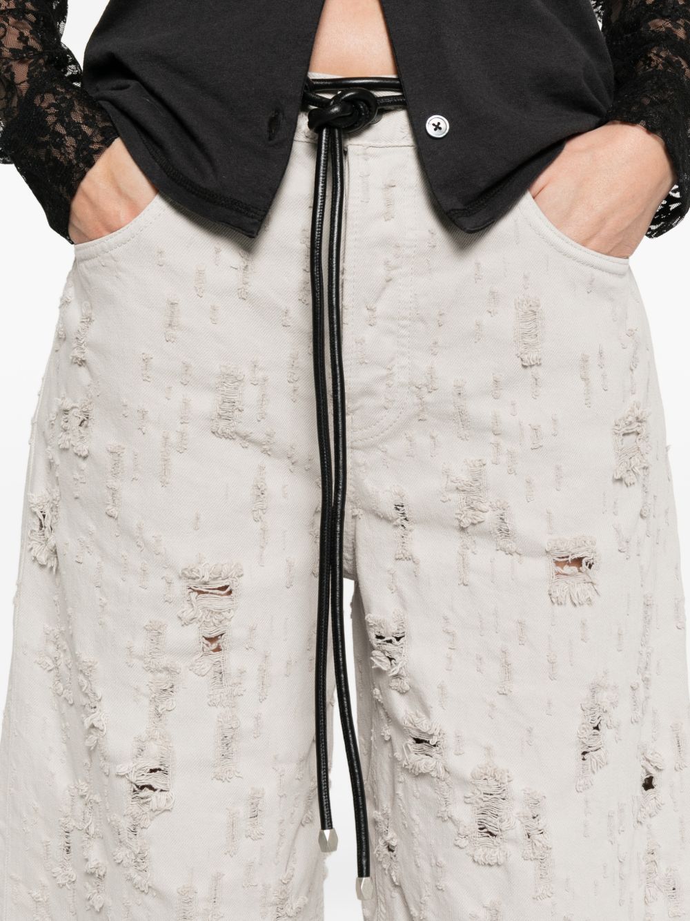 Shotrs strappati Beck Bull Destroy in beige Haikure - donna 