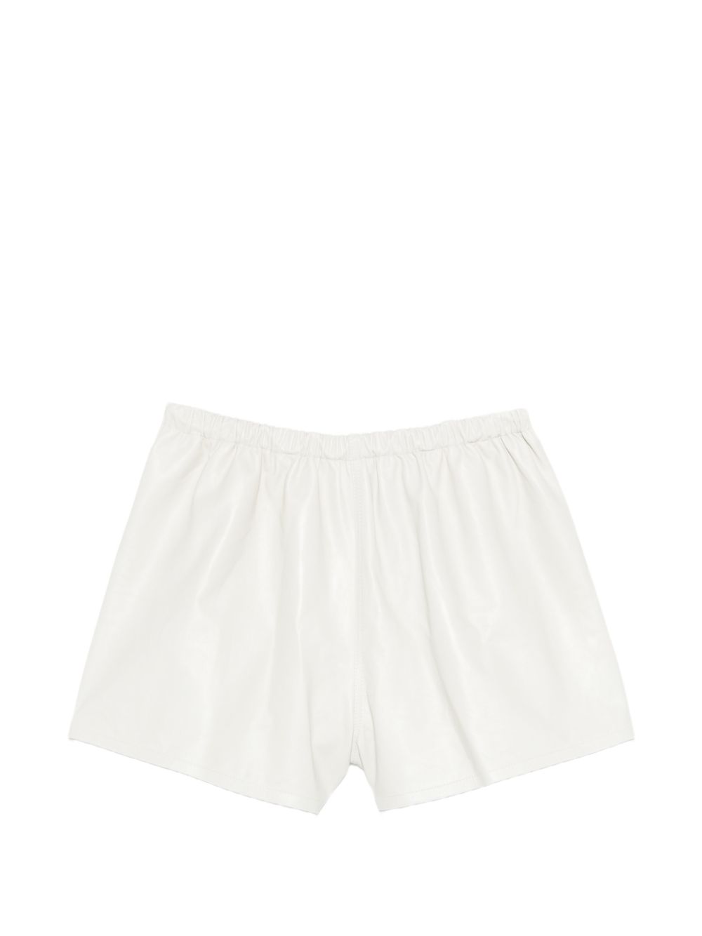 Pantaloncini con coulisse in bianco opaco 