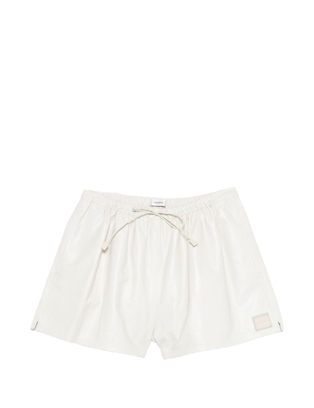 Pantaloncini con coulisse in bianco opaco 